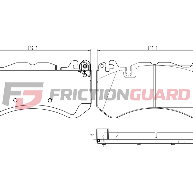 FRICTIONGUARD BRAKE PAD FOR MERCEDES-BENZ | OEM 4202904