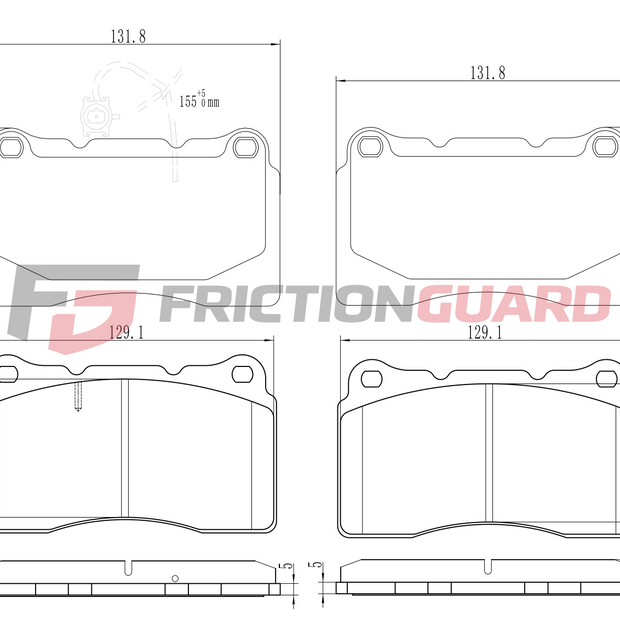 FrictionGuard Brake Pad For Mercedes-Benz - product image 2
