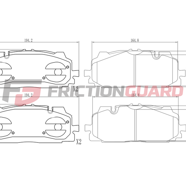 FrictionGuard Brake Pad For Mercedes-Benz - product image 2